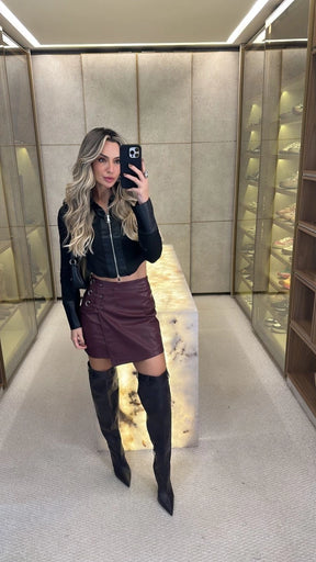 Jaquetinha Zíper com Detalhe