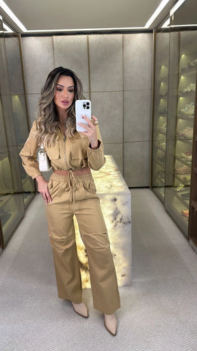 Conjunto Lidia | Jaquetinha e Calça Pantalona