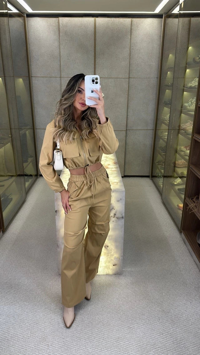 Conjunto Lidia | Jaquetinha e Calça Pantalona