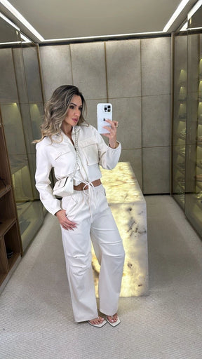 Conjunto Lidia | Jaquetinha e Calça Pantalona