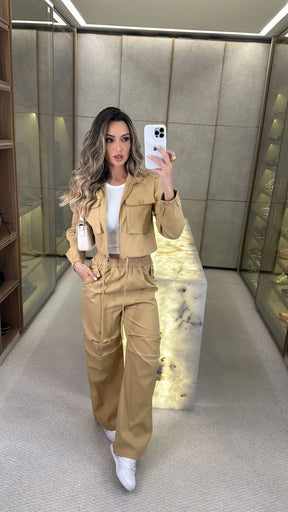 Conjunto Lidia | Jaquetinha e Calça Pantalona