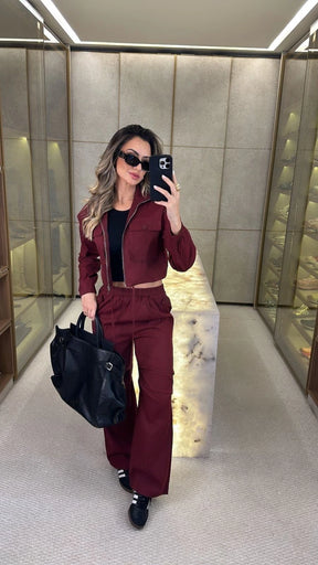 Conjunto Lidia | Jaquetinha e Calça Pantalona