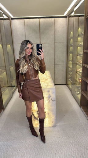 Jaquetinha Zíper com Detalhe