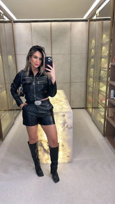 Conjunto Jaqueta Zíper e Short