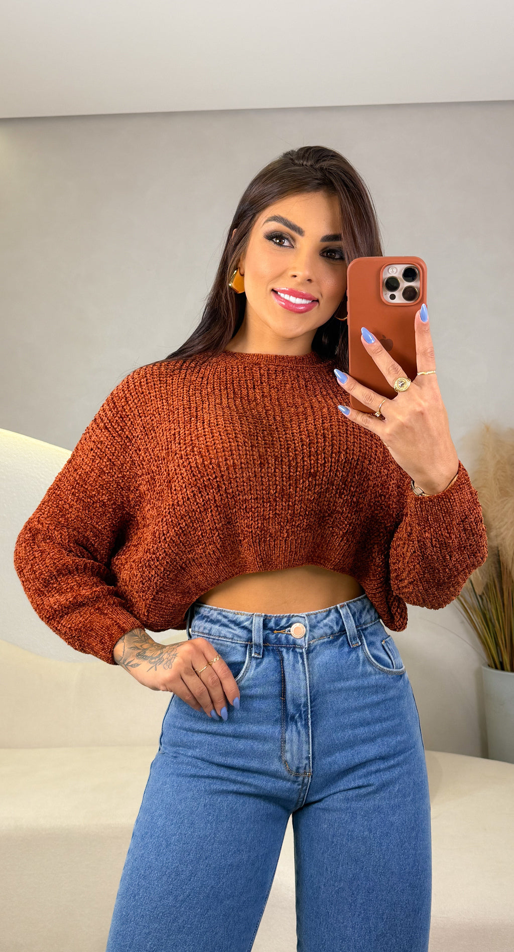 Blusa Tricot Stefany - Terra Cota