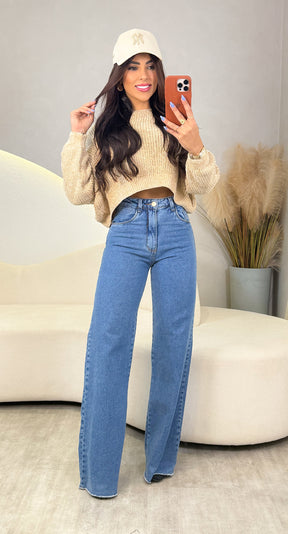 Blusa Tricot Stefany - Bege