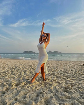 Vestido Luiza Moda Praia Midi