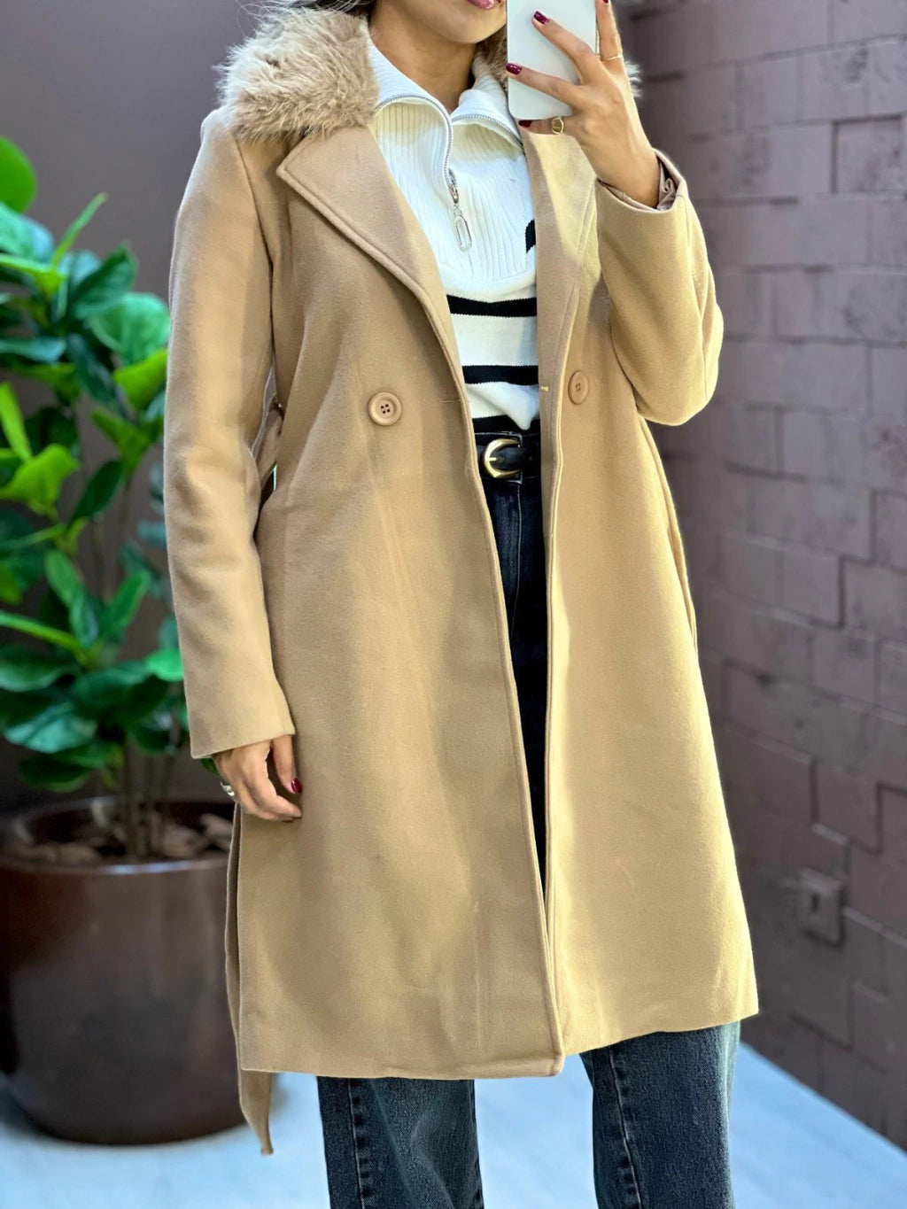 Casaco Lã Peluciado - New York