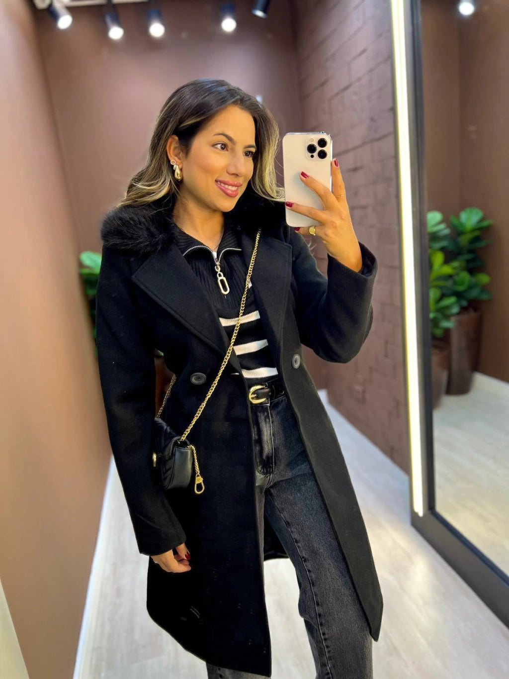 Casaco Lã Peluciado - New York